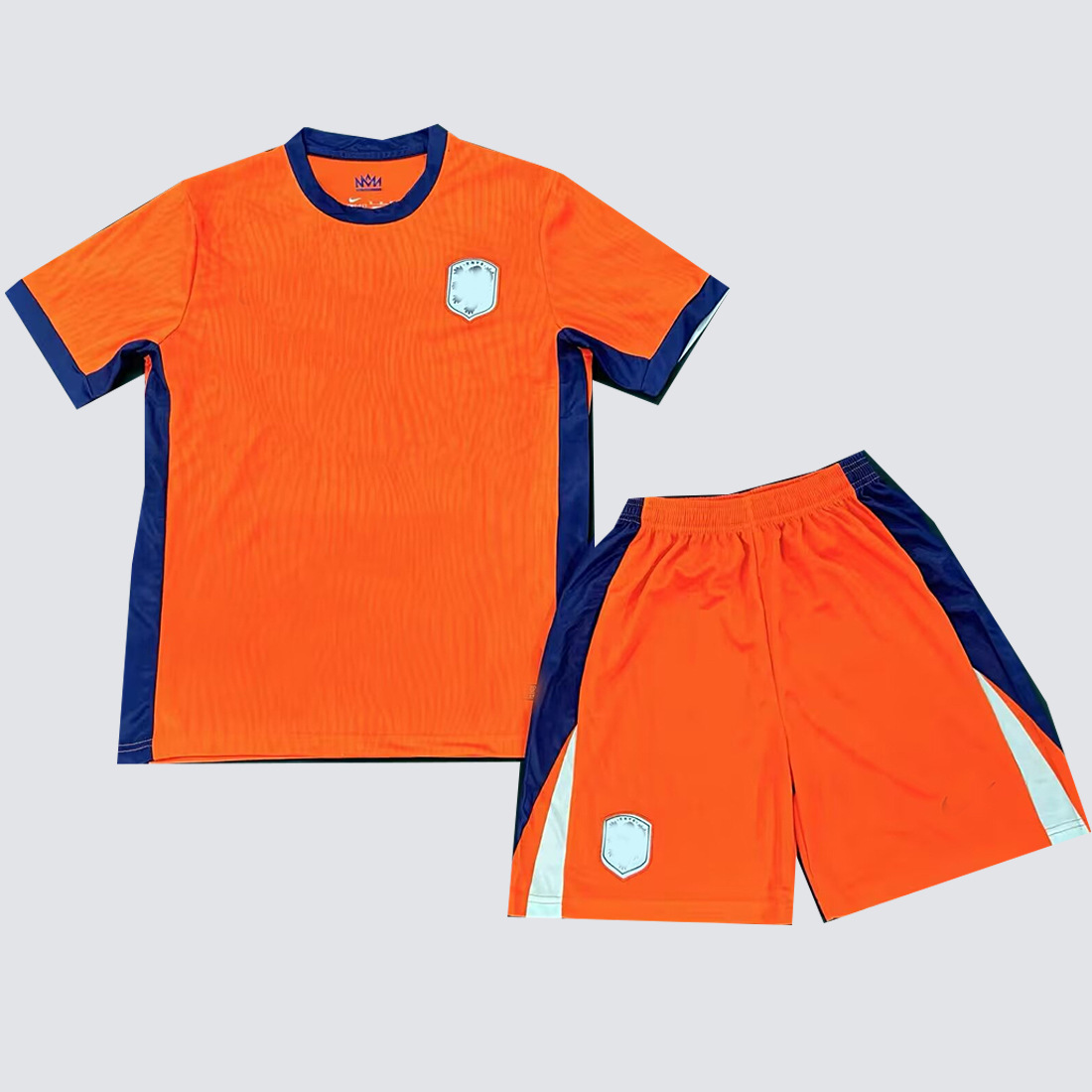 24-25荷兰主场球衣短袖成人套装足球服比赛服橙色印号一套代发