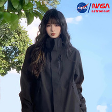NASA联名冲锋衣男女户外进藏三合一外套可拆卸内胆防风防水夹克女