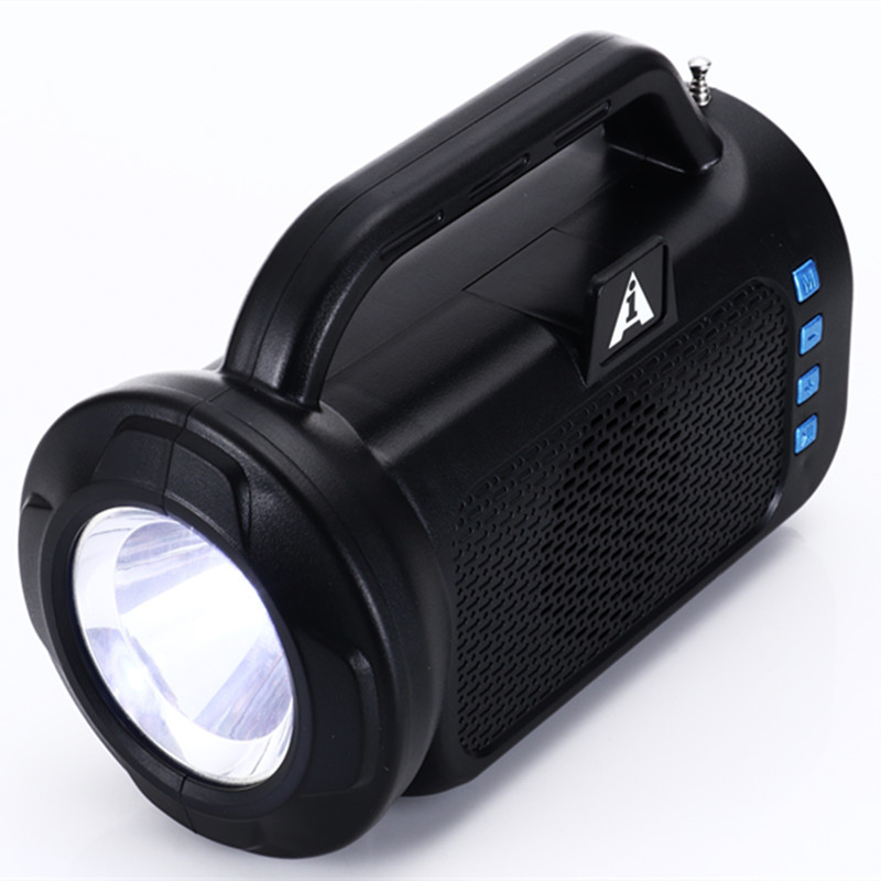 Foreign Trade Solar Energy Power Torch Portable Head Lamp Outdoor Night Fishing Light Support Bluetooth Speaker