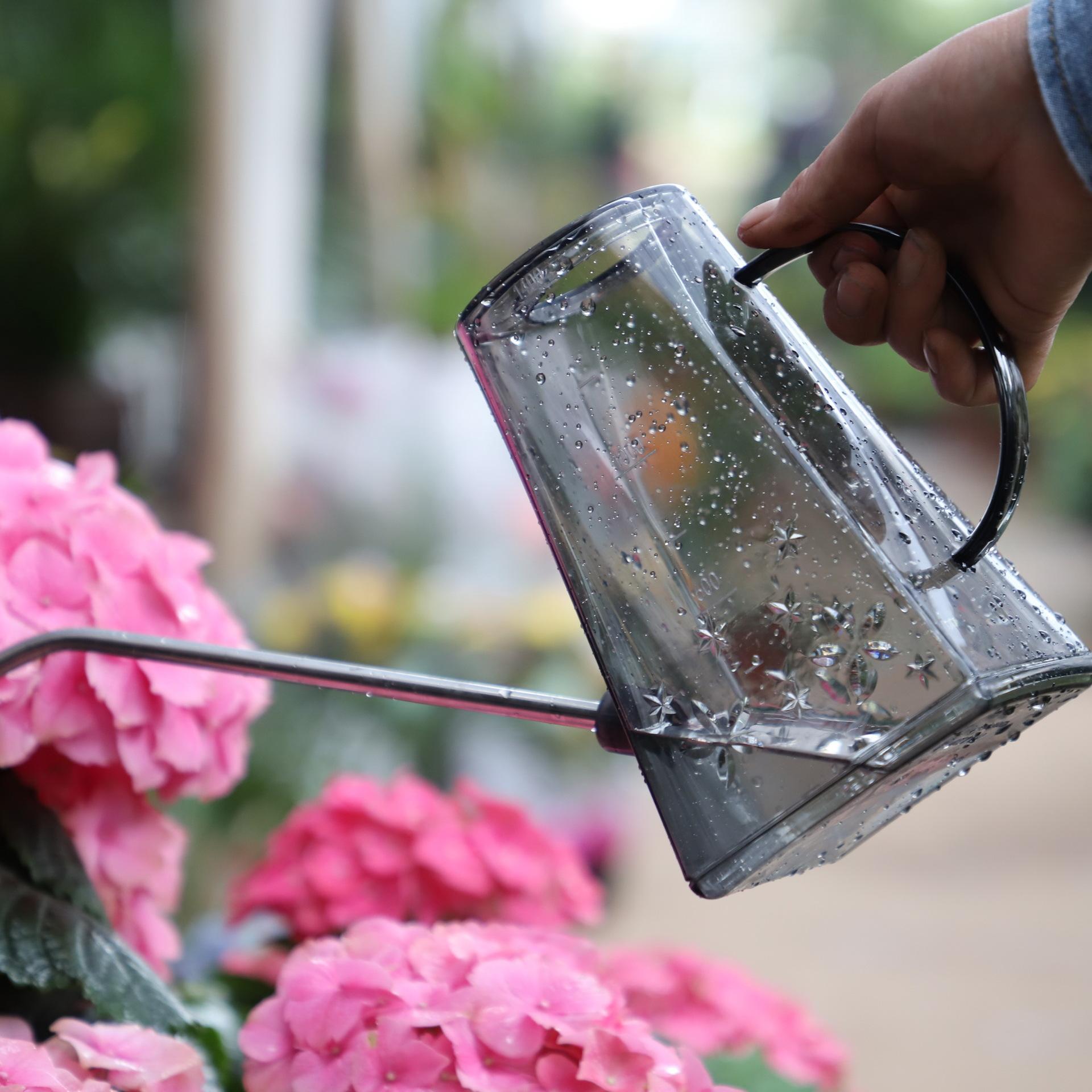 浇花水壶不锈钢长嘴家用洒水壶多肉浇水盆栽浇花器园艺喷壶浇水壶