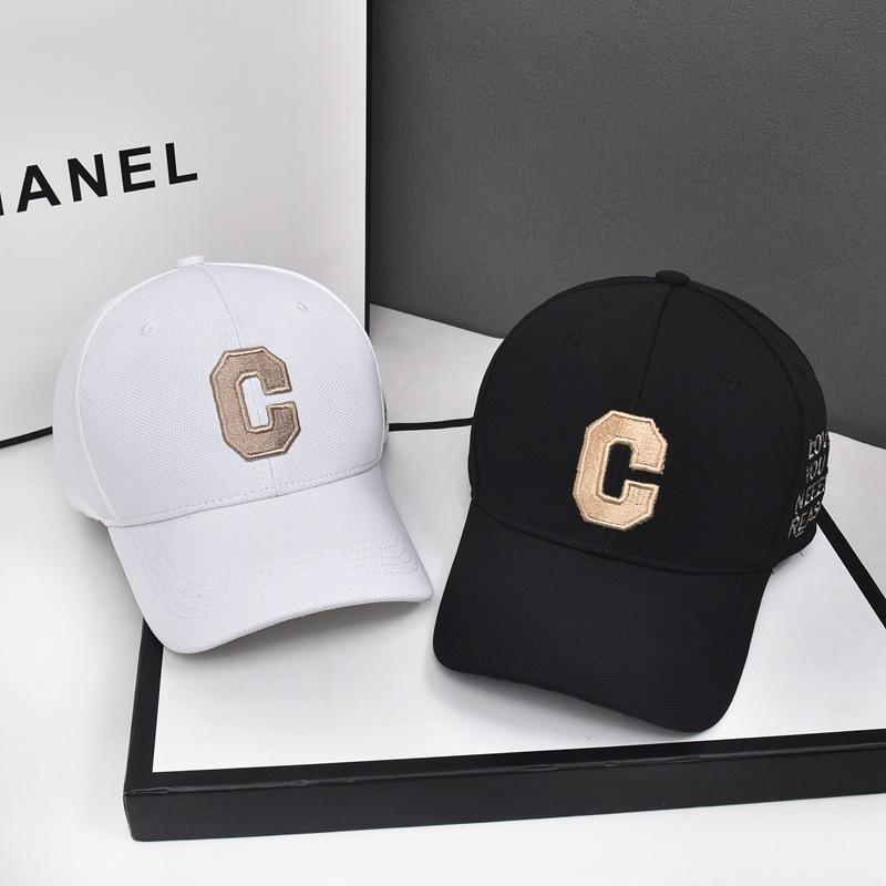 Hat Women's Spring and Summer Minority Simple Embroidered C Letter Baseball Cap Korean Ins All-Matching Fashion Brand Sun-Poof Peaked Cap