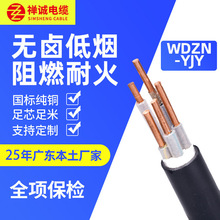 禅诚电缆纯铜 WDZN-YJY 2/3芯1.5~300平方交联聚乙烯绝缘电力电缆