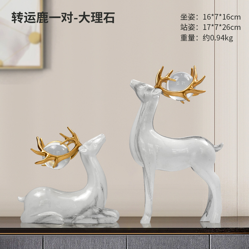 Creative Nordic Deer Wine Cabinet Decoration Living Room Modern Entry Lux Style Wedding Gift Hallway TV Cabinet