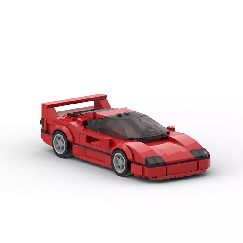 moc 8格车speed系列法拉利f40兼容乐高益智男孩拼装超跑赛车模型