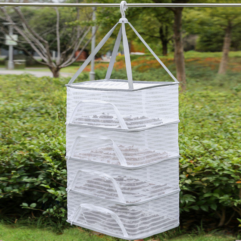 折叠晾晒干货的器具 晒菜干咸菜晾晒鱼网罩晒鱼干肉晒东西神器