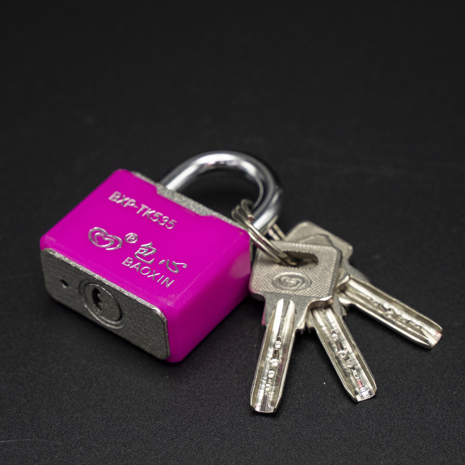 Core Card Sleeve Shell Atomic Padlock Anti-Theft Security Padlock for Students Color Plastic Padlock in Stock