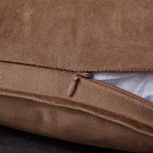1MAP水晶绒款秋冬纯色抱枕套不含芯靠垫素色汽车沙发靠枕套短毛绒