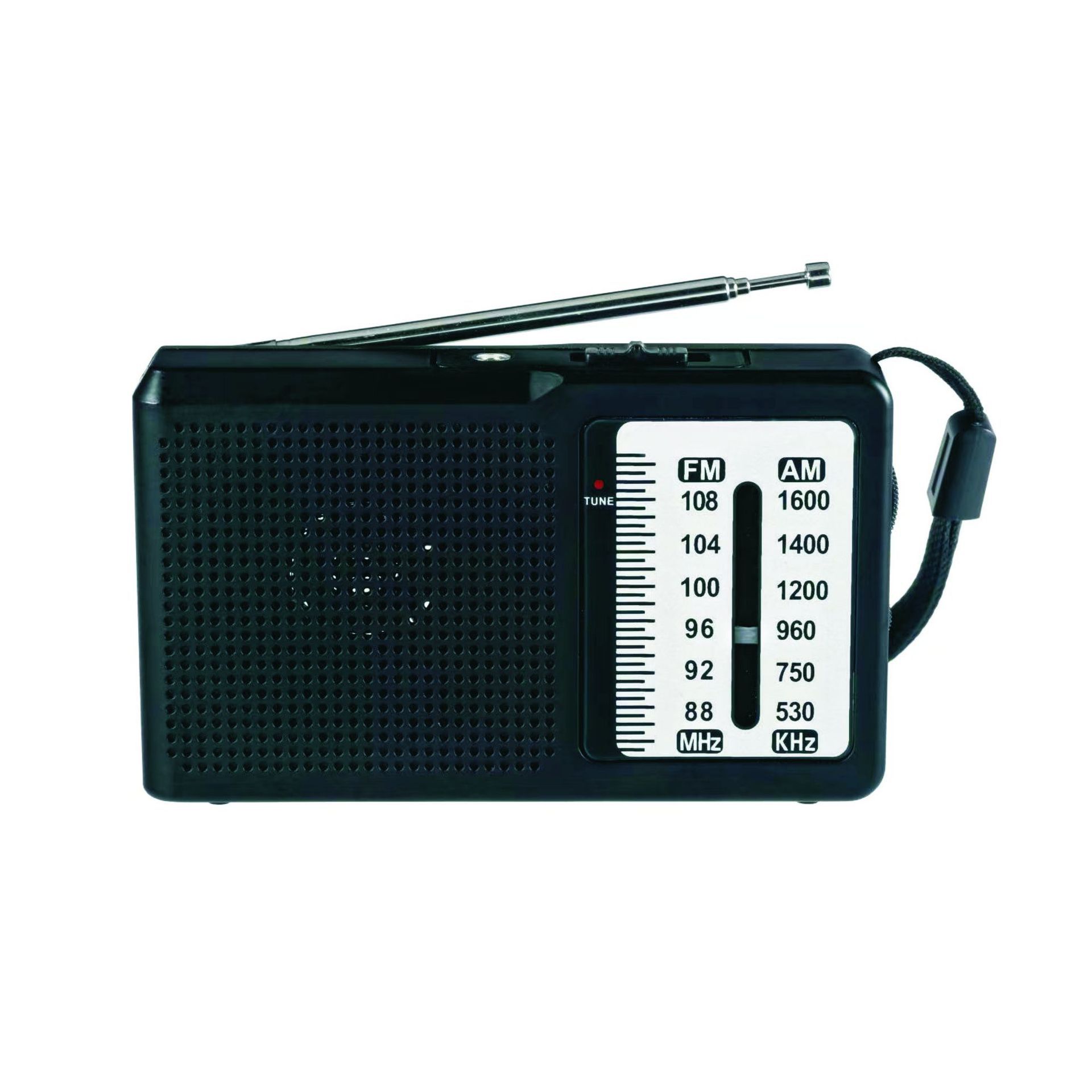 Retro Pointer Radio FM/AM FM Radio Two-Band Portable Old Radio Dry Battery