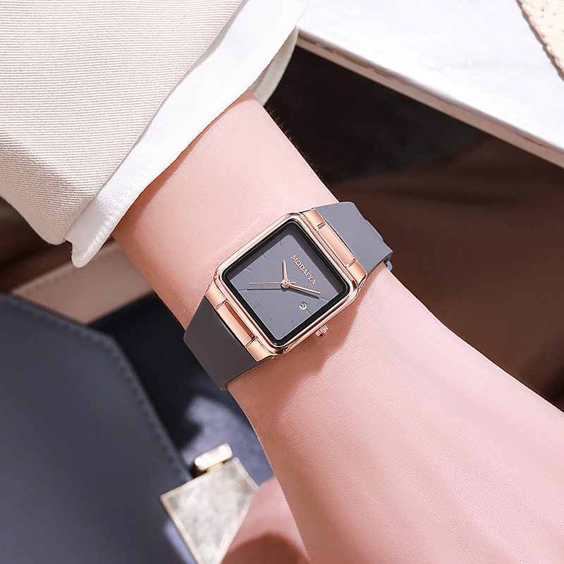 Douyin Online Influencer New Simple Minority Fashion Square Fashion Ladies Student Wrist Watch Quartz Watch One Piece Dropshipping Women