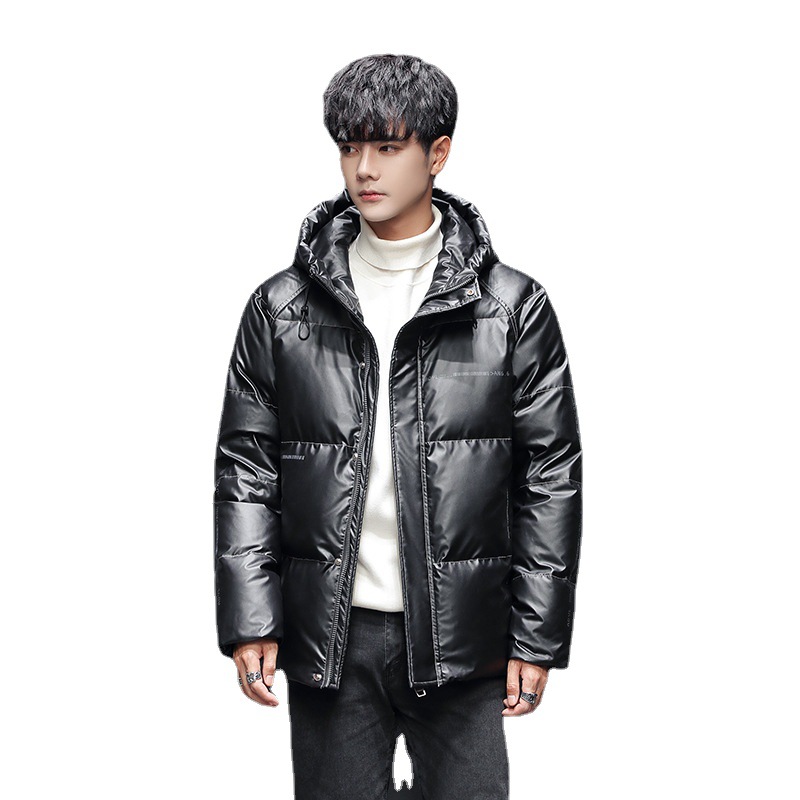 90 Velvet National Standard Glossy down Jacket Men's Stand Collar Short 2022 Winter Couple Fashion Brand Thickened Coat Fashion