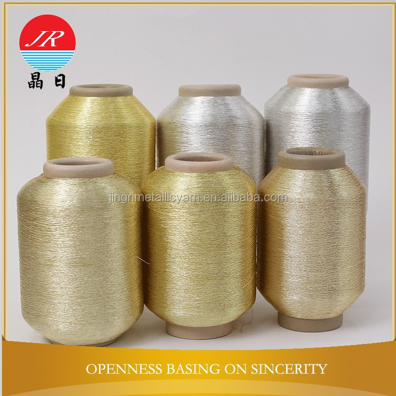 Jingri 600D Cotton Rayon Polyester Cotton/Rayon/Polyester Metallic Yarn Sterling Silver Coated Foreign Trade