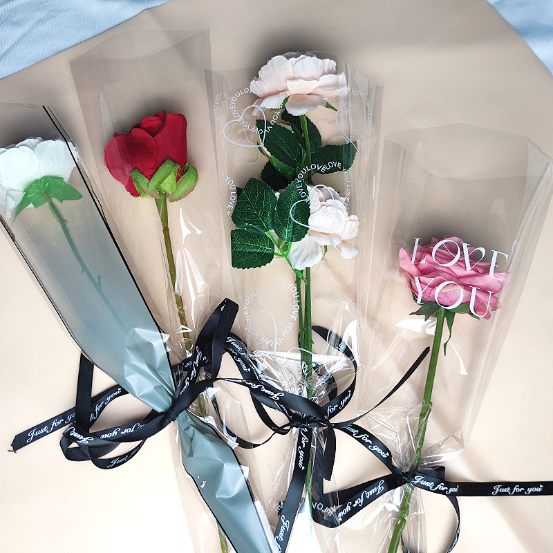 玫瑰花塑料包装袋