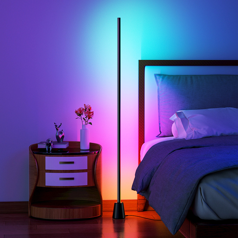 w1trrgb拾音氛围灯洗墙落地灯音乐声控节奏电竞房墙角已接入米家