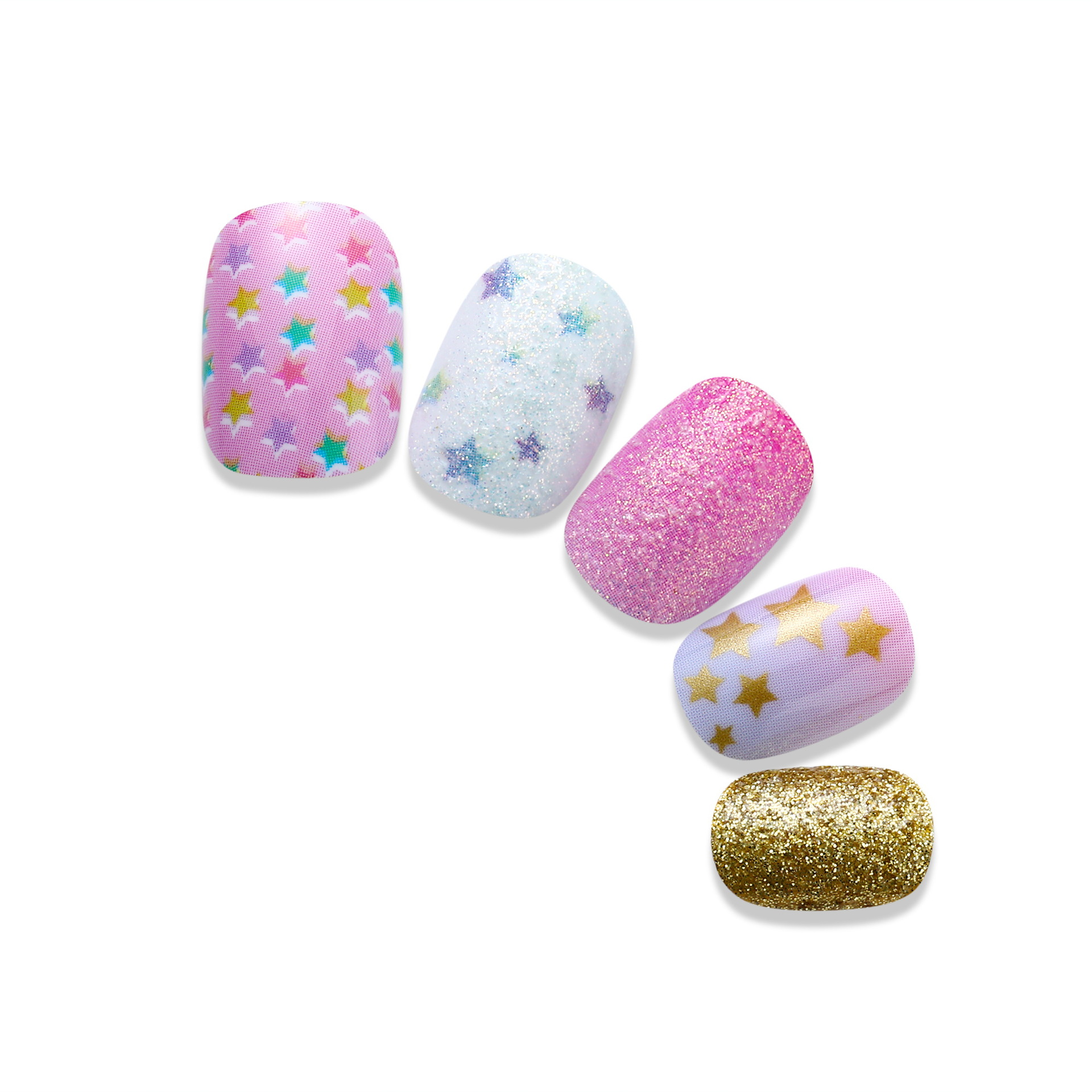 新款10片儿童假指甲片 厂家供应印刷外贸甲片