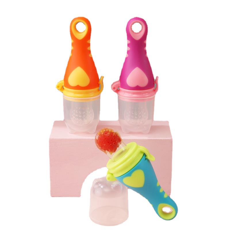 Fruit and Vegetable Music Fruit Soothing Food Supplement Baby Nipple Baby Teether Molar Rod Baby Eating Juice Happy Bite