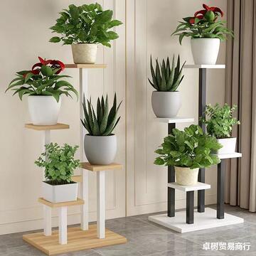 花架子客厅落地式阳台置物架花盆简约现代铁艺花架室内多层肉新款