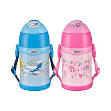 新款日本象印儿童保温杯450ml带吸管幼儿园学生宝宝 两用水壶ZZ45