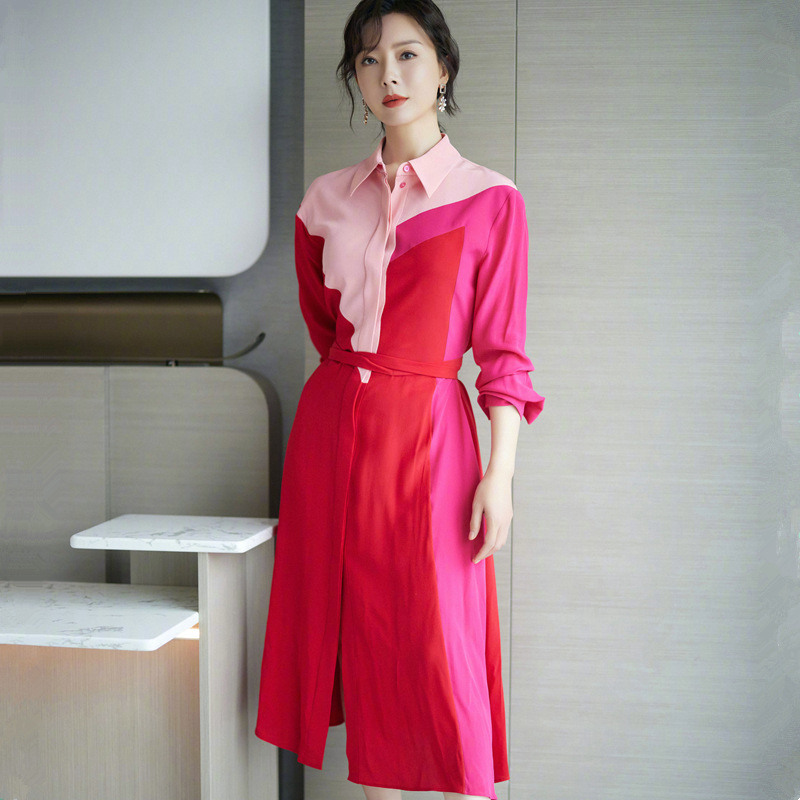 明星真丝连衣裙图片