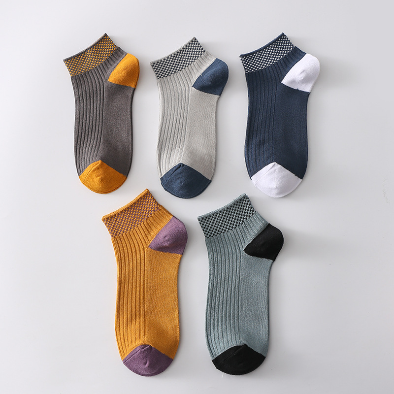 Spring and Autumn Men's Cotton Socks Pure Sweat Absorbing and Deodorant Men's Socks Pure Cotton Athletic Socks Zhuji Socks Men's Socks All-Match Breathable