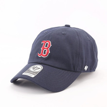 47brand波士顿红袜队棒球帽鸭B字舌可调节帽子软顶帽男女遮阳潮帽