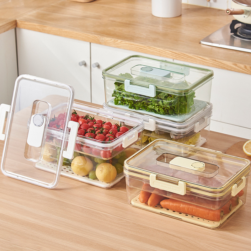 Sealed Cereals Kitchen Storage Transparent Plastic Box Snack Dry Goods Storage Box Storage Box