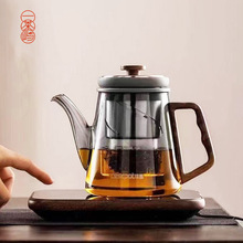 厂家顶壶高端超薄木纹电陶炉围炉煮茶室内静音煮茶器茶壶茶炉套装