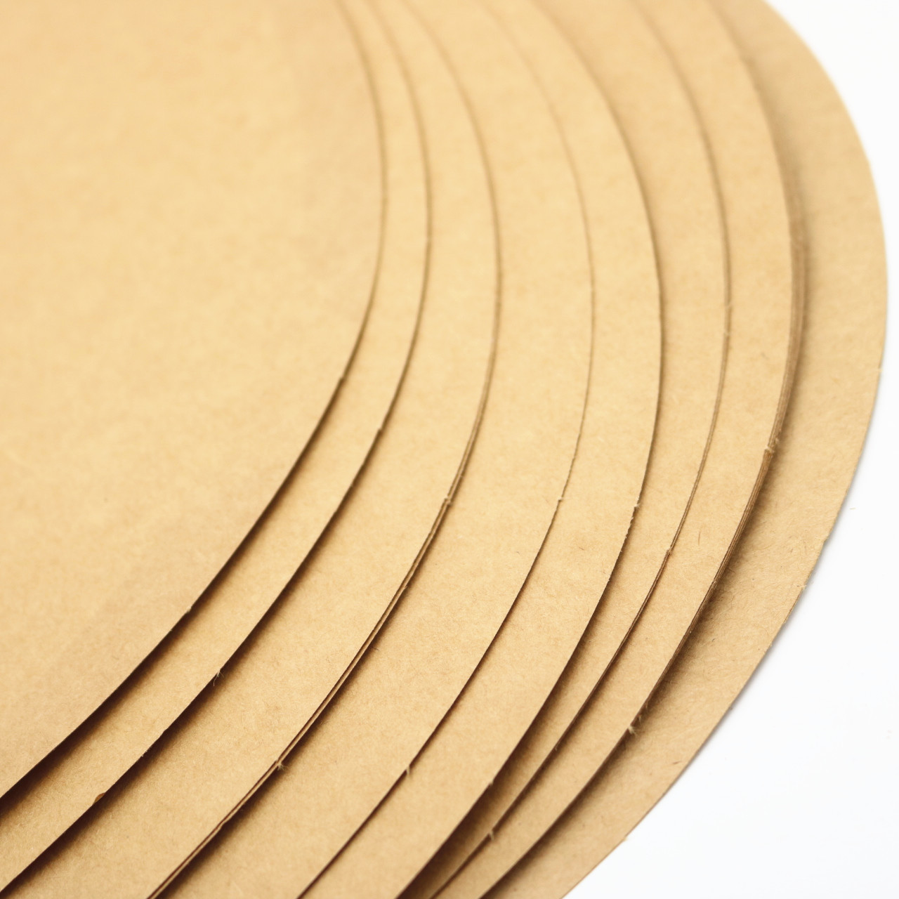 批发圆形牛皮卡纸直径33cm手工绘画卡纸200克原浆卡纸圆卡