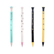 活动铅笔自动铅笔0.7mm带钻石款小学生铅笔4色卡通铅笔批发