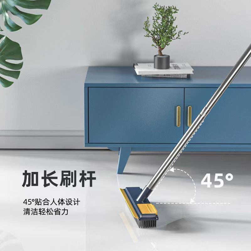 Toilet Floor Brush Long Handle Toilet Bathroom Household Gap Bristle Washing Floor Cleaning Tile Wholesale Floor Brush