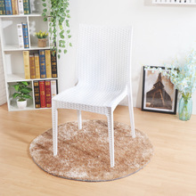 塑料餐椅户外休闲藤椅 仿藤塑料桌椅咖啡厅仿藤椅子塑料靠背椅子