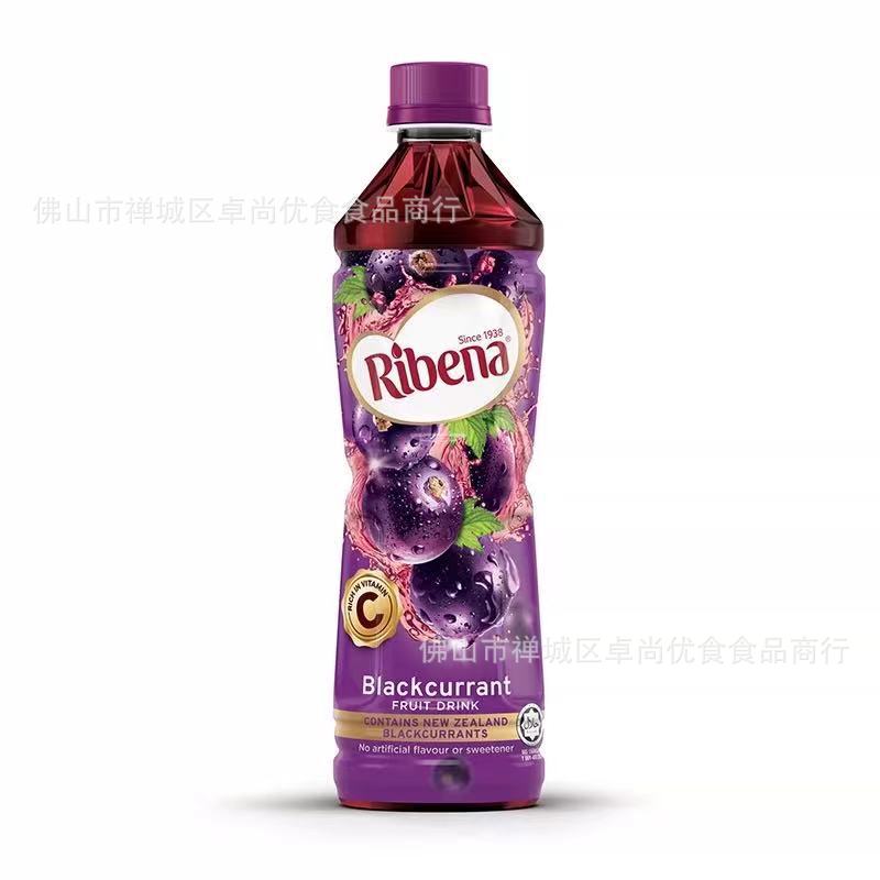 进口饮料 利宾纳黑加仑子果汁饮料紫葡萄果味果汁饮品450ml*24瓶
