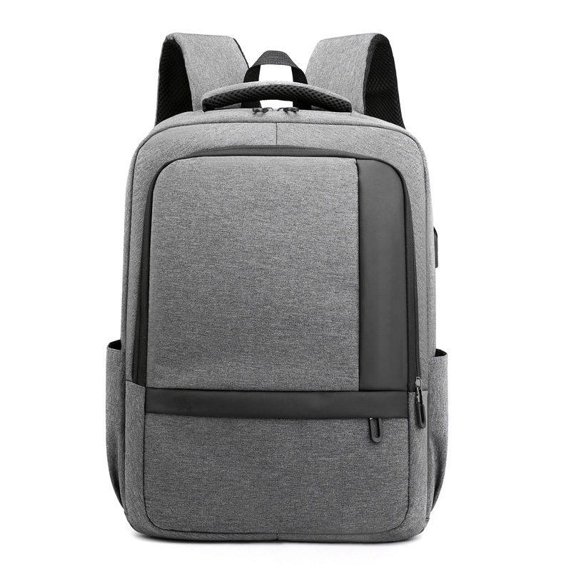 Factory Direct Sales Business Men's USB Charging Backpack 15.6-Inch Multifunctional Wear-Resistant Laptop Backpack