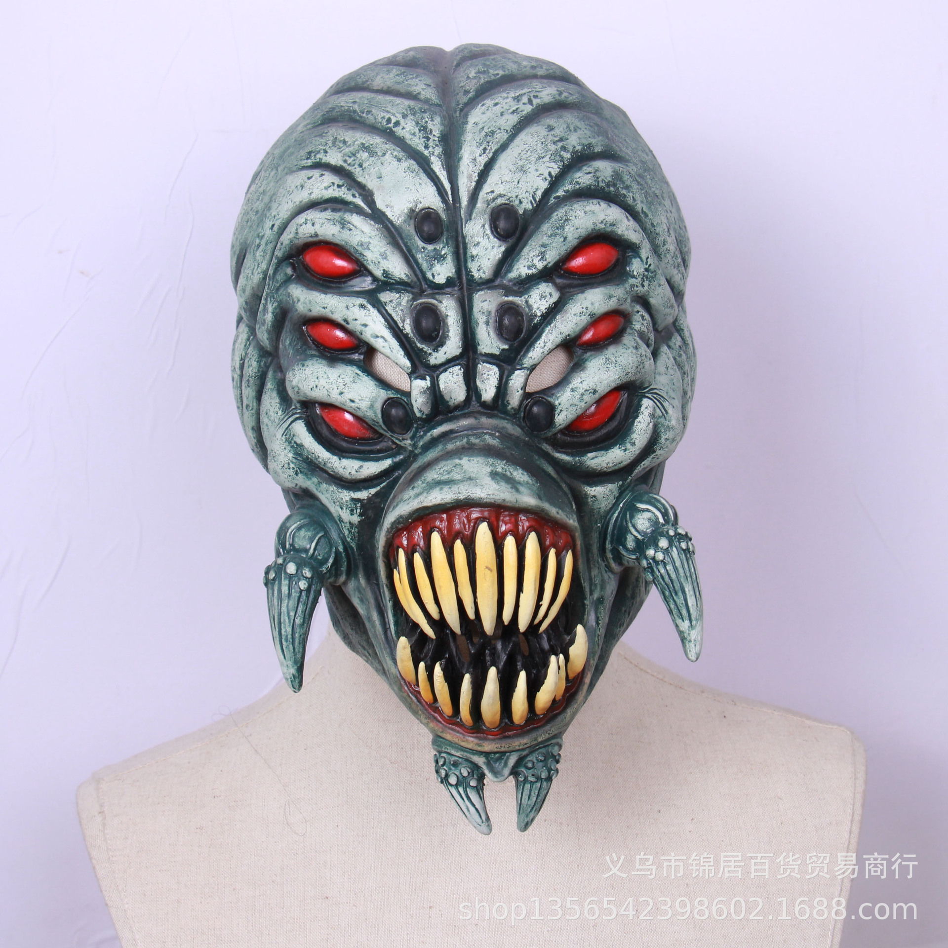 万圣节成人僵尸恶魔恐怖鬼脸面具乳胶头套魔鬼面具派对装饰道具