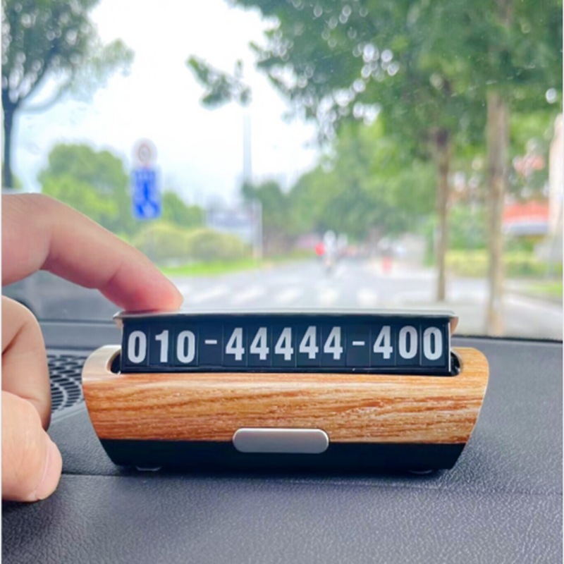 Car Temporary Parking Sign Luminous Phone Hidden Car Moving Number Plate Car Temporary Parking Card Wholesale