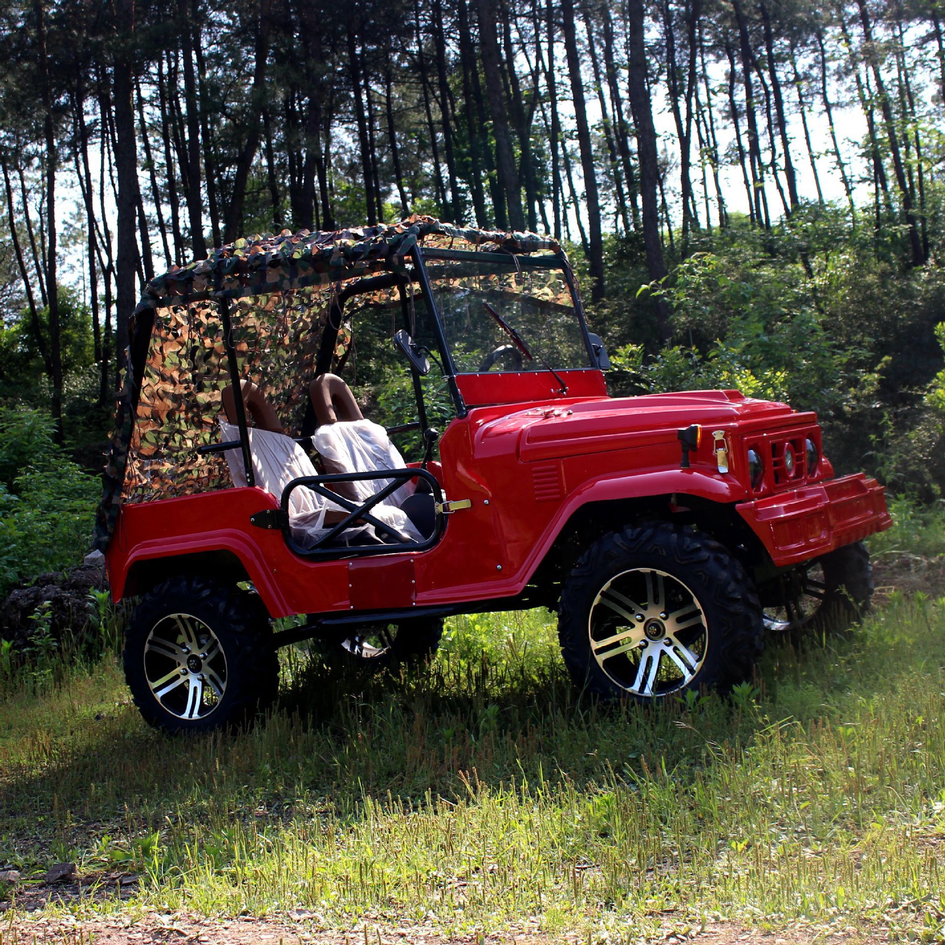 300cc四座沙滩车 无极变速大型四轮越野摩托车 卡丁车 农夫车