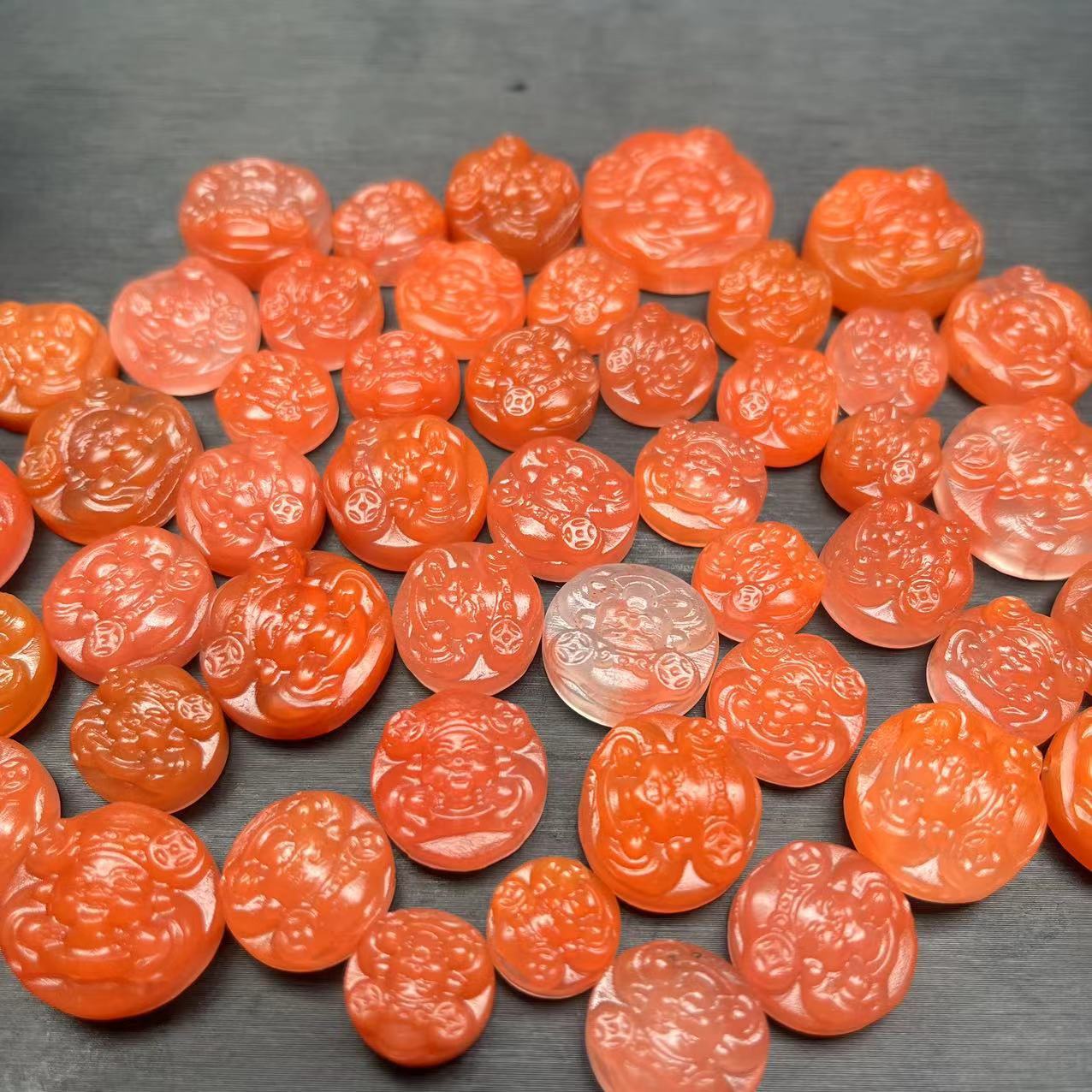天然精品南红玛瑙保山财神铜钱招财进宝纳福diy吊坠挂件配饰配件