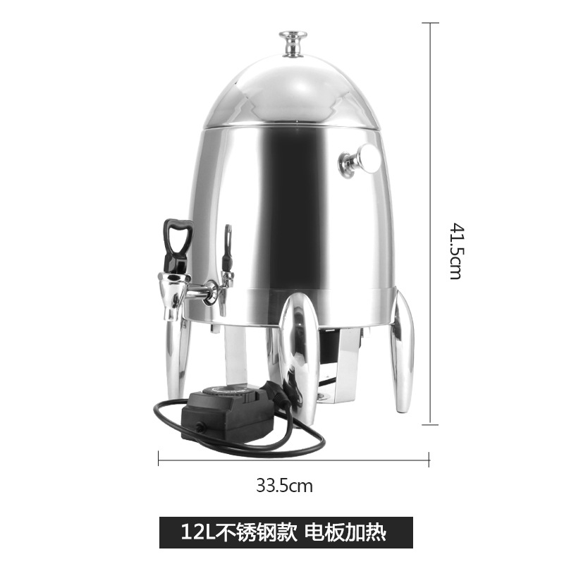 12 Liters Large Capacity Juice Cooking Vessel Commercial Stainless Steel 19 Liters Dispen Leglen Buffet Drinking Machine Cold Electric Heating