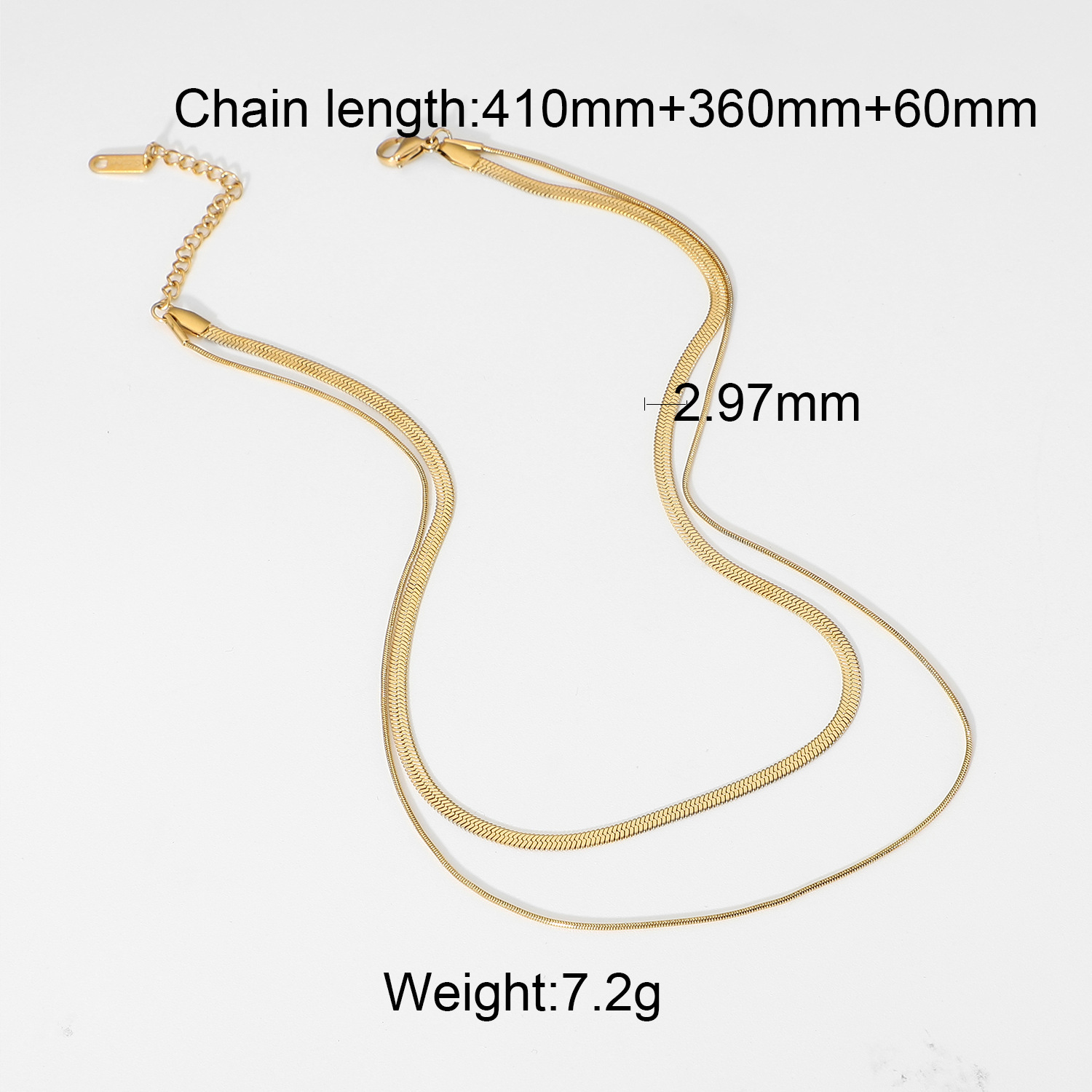 Thick Twist Miami Cuban Link Chain Necklace 18K Gold Plated PVD Stainless Steel Necklace Snake Chain Men Women Hip Hop Chain