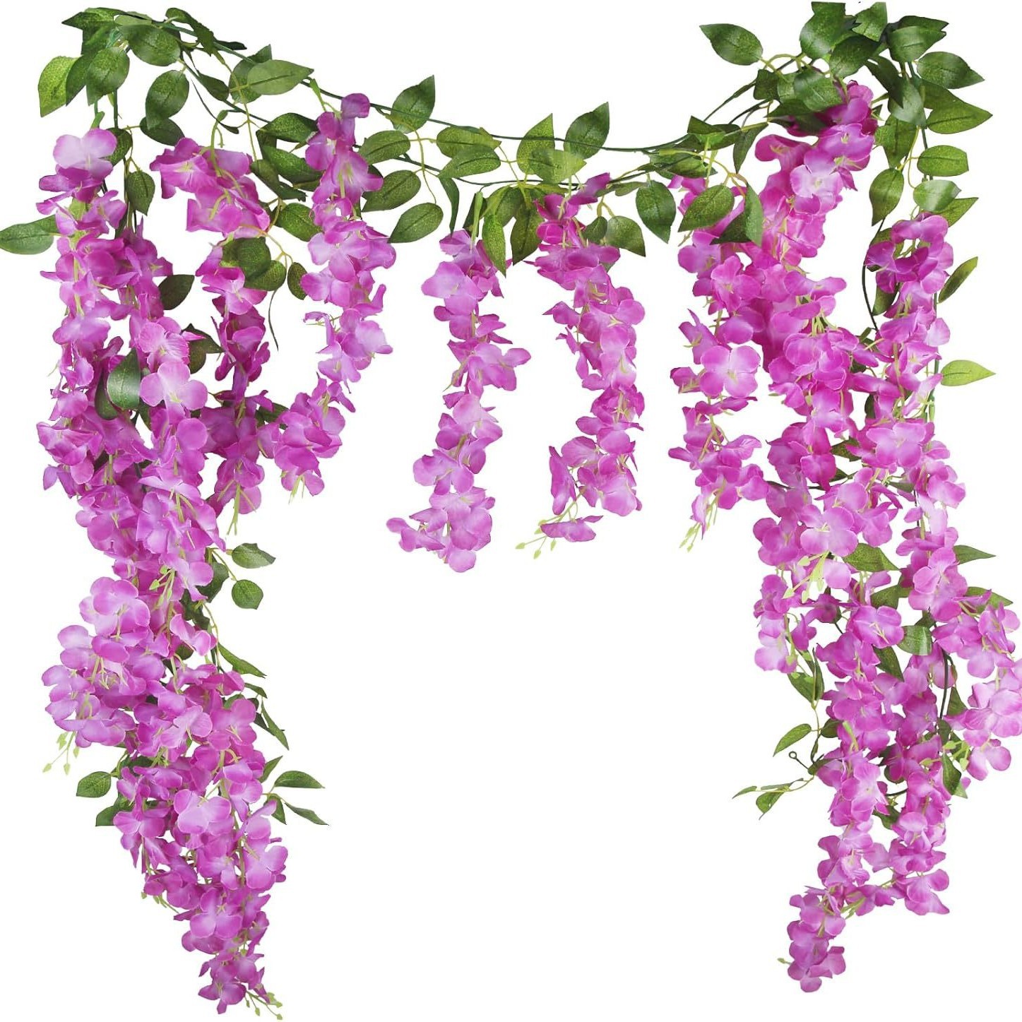 仿真紫藤花缠绕吊花串婚庆布置户外装饰植物藤蔓绿植遮挡假花藤条