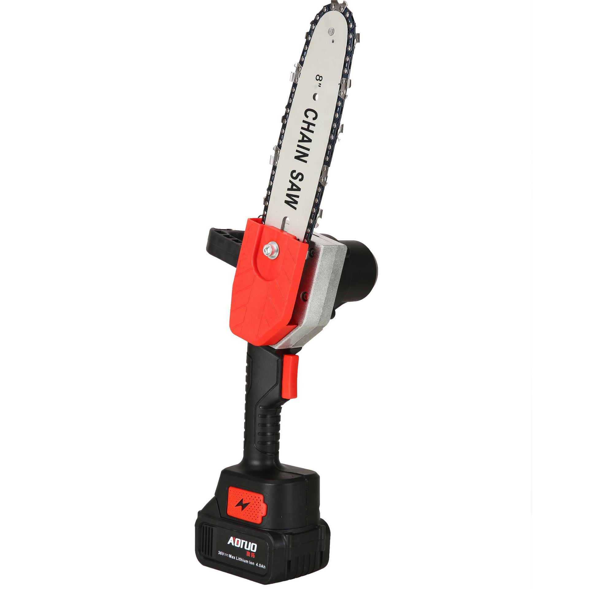 新款跨境8寸单手锯 迷你电链锯 充电式伐电锯木 手持锂电锯电动锯