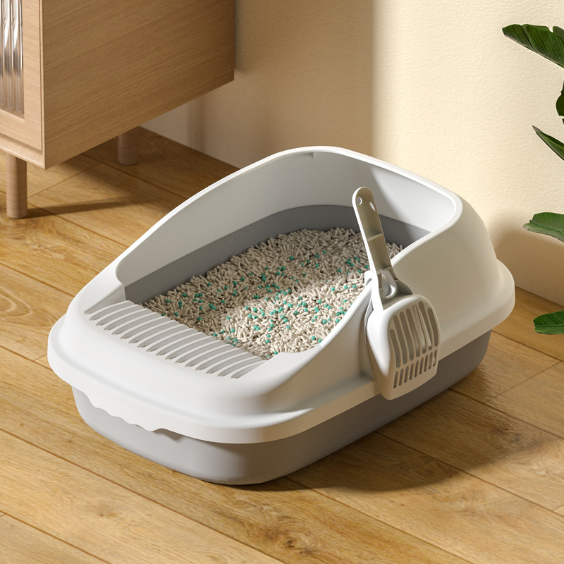 Litter Box Large Semi-Closed Anti-Splash Cat Toilet Kittens Cat Cat Supplies Wholesale Get Cat Litter Scoop