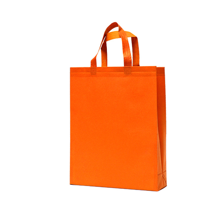 in Stock Wholesale Non-Woven Bag Eco-friendly Bag Film Thickened Shopping Tote Bag Blank Takeaway Packing Bag Printed Logo