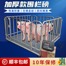 地磅秤3吨小型1吨磅秤养殖场2吨称猪称牛带围栏电子秤地磅称