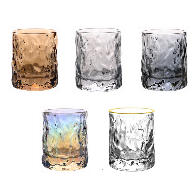 Internet Celebrity Thickened Water Cup Creative Drink Cup Factory Wholesale Good-looking Ins Style Japanese Style Household Tree Pattern Glass Cup