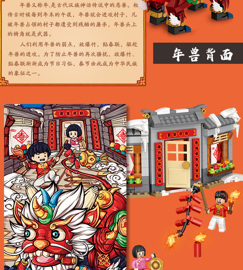 loz1931年兽迷你颗粒积木拼插积木儿童玩具新年礼物精品店货源