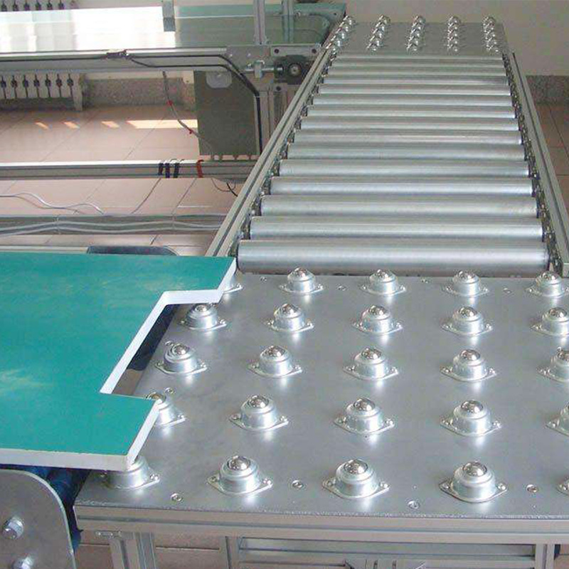 工厂产品分拣输送线滚筒流水线 车间不锈钢滚轮流水线物流传送带