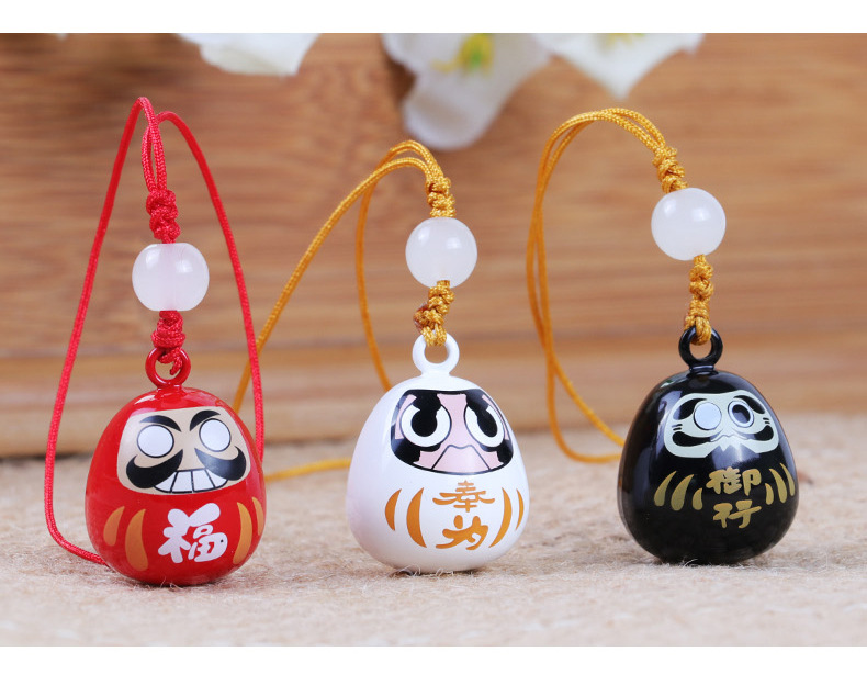 日本达摩御守浅草寺可爱水音水琴铃包包钥匙扣挂件挂坠源头厂家