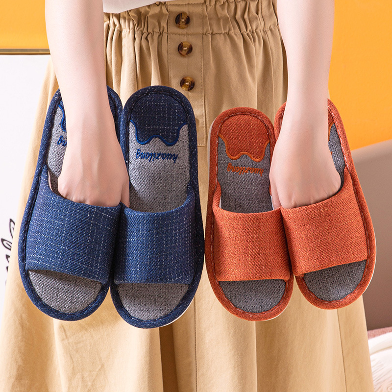 Wholesale Household Linen Slippers Baby Boy and Girl Summer Indoor Home Couple Stylish Outdoor Slippers 2021 New Fashion