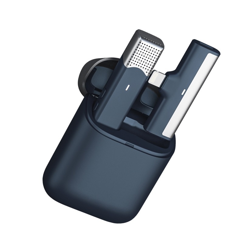 新款无线领夹式麦克风手机直播户外采访会议录音收音降噪迷你话筒