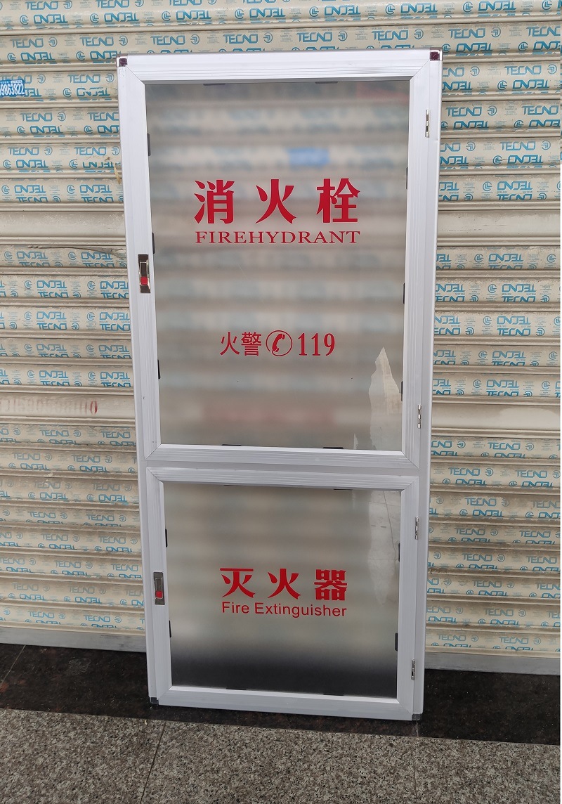 消防栓箱铝合金门框消防箱亚克力面板外框铝塑板铝门玻璃门磨砂板